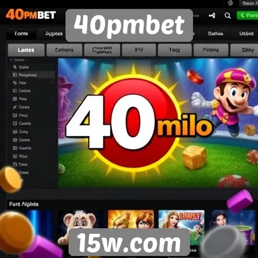 Experiência do usuário na interface do 40pmbet
